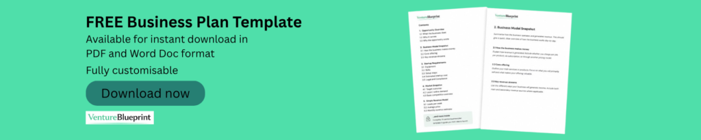 Free business plan template